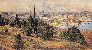 Karl Nordstrom View of Stockholm from Skansen oil painting on canvas